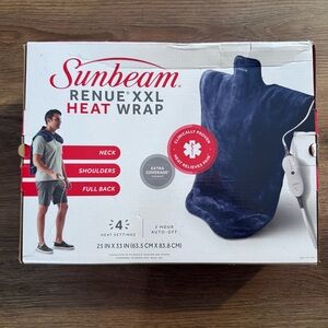 Sunbeam Renue XXL HEAT wrap Neck Shoulders Full back Extra Coverage 4 Settings